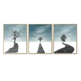 Paint by Numbers Triptych Trees